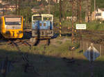 Abendstimmung in Usti nad Labem.Ein Regio Nova 914 126-8  und eine Kleinlok 704 005-8
27.05.2017 20:08 Uhr. 