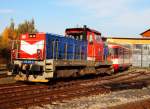 714 216-9 mit der Wagen Btx auf Bhf. Kladno am 2012:10:18