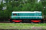 Seitenblick auf T435 0145 ins Eisenbahnmuseum Luzna u Rakovnika am 13 Mai 2012.