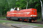 T444 162 steht am 13 Mai 2012 ins Eisenbahnmuseum von Luzna u Rakovnika.