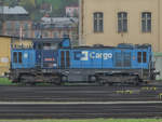 Eine in Děčín abgestellte Diesellokomotive 730 016-3. (April 2017)