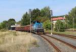 731 015-4 war am 30.08.22 in Aš mit der Übergabe nach Cheb zu sehen.