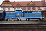 CSD T466 0007 (CD 735 007-7) am 08.September 2018 vor dem Os 11057 nach Uhersky Brod im Bahnhof Uherske Hradiste.