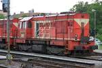 CZ-IDSC 740 758-8 am 03.August 2019 im Bahnhof Hodonin.