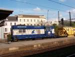 Dieses Bild Zeigt eine Lok der Baureihe 740 der Tschechischen Bahn Gesellschaft Chaldek & Tintra im Tschechischen Bahnhof Usti nad Labem.