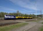 740 721-6 zusehen mit einem Sandzug am 17.04.14 in Kynšperk nad Ohří.