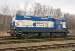 740 721-6 wartet in Hauptbahnhof Kladno am 17.3.2016.