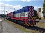 Strabag 740 658-0 in Bahnhof Kralupy nad Vltavou am 3. 8. 2026.