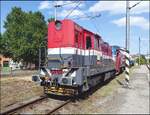Strabag 740 678-8 in Bahnhof Kralupy nad Vltavou am 3.