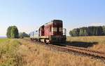 742 242-1 fuhr am 23.08.18 mit einem Messzug nach Luby u Chebu.