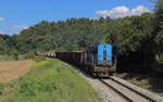 Pn 64000 mit 1800t Stahlzug von Kralupy nach Kladno Dubi, mit der 742 083 als Zuglok und geschoben von 753 769 und 753 755.