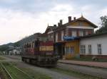 742 184-5 auf Bahnhof Trutnov Hlavn Ndra am 6-8-2011.