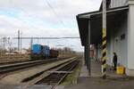 742 362-7 mit einer Übergabe aus Kynšperk nad Ohří zu sehen am 24.02.26 in Tršnice.