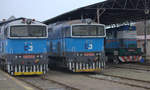 753 757-4 und 753 758-2 sowie 743 002-8 in Liberec, an einen leider grauen,trüben Tag  24.01.2020 10:29 Uhr Liberec 