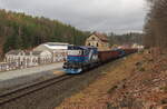 Der Mn 84069 mit der 743 010 von Jablonec nad Nisou auf dem Weg nach Cheb. Aufgenommen wurde der Zug am 28.03.2024 nah dem HP Jablonec nad Nisou dolni Nadrazi. 