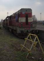 Lokomotiven der Baureihe 742 und  743 am Sonnabend  den 21.03.2015 abgestellt in Ceska Lipa.14:18 Uhr