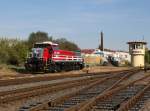 Die 744 001 am 29.09.2014 abgestellt in Hostivice.