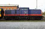 RailTransport-Stift s.r.o., Šluknov  745 701-3  [NVR-Nummer: 92 54 2745 701-3 CZ-RTTS] / ex 202 260-6 / ex 203 501-2 - Bf Anklam auf 7 - 06.03.2019 - von der Grenze der DB-Anlage aus aufgenommen