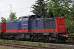 RailTransport 745 701 als zwetlok eines leeren Containerwagenzuges.