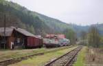 749 107 mit Os9206 von Světlá nad Sázavou nach Praha hl.n. am 28.04.2013 in Kácov