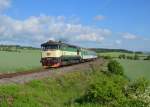 749 264 mit einem R nach Budweis am 25.05.2014 bei Lešetice.