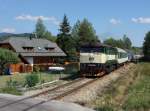 Die 749 264 mit einem Os nach Nové Údolí am 29.08.2015 unterwegs bei Nová Pec.