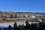 T 478 1146 (749 146) mit einem Sonderzug am 31.12.2016 bei Vimperk. 