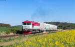 749 254 mit dem 54496 (Brno doln� n.- Havl�čkův Brod) bei Mastnik 3.5.26
