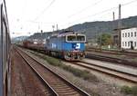 750 252-9 zu sehen am 02.10.14 in Ústí nad Labem zapat.