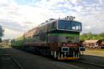BR 750.096 am 16. 6. 2012 in Hbf. Kladno. Private lokomotive KDS Kladno.