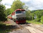 T 478 2006 (751 236-1) fuhr am 29.05.25 von Benešov u Prahy nach Kyselka.
