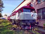 ČD T478 1001 (751 001-9),(baujahre 1965) am 1.10.2026 in LOCO CARE Kladno.