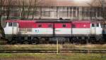 751 154 auf der Hbf. Kralupy am 14. 1. 2012.