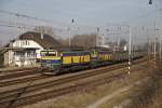 AWT 753 735 + 753 731 mit Güterzug in Steti am 14.03.2014.