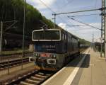 Umsetzten der Diesellok 753 720 von Unipetrol im Bahnhof Bad Schandau.