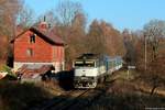 754 031-3 am Os 6604 Liberec - Děčín hl.n. bei Pertoltice pod Ralskem, 17.11.2018