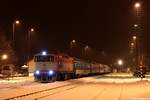 754 050-3 mit den R 920 Trutnov - Praha hl.n. unterwegs in Malé Svatoňovice, 08.01.2019