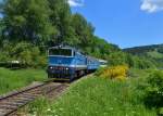 754 041 mit einem Os nach Bayerisch Eisenstein an 08.06.2014 bei Spicak.