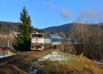 754 039 mit Rx 776 am 18.01.2015 bei elezn Ruda-Albětn.