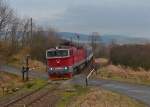 754 066 mit Os 7501 am 22.02.2015 bei Nyrsko. 