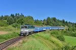 754 074 mit einem Os am 08.08.2016 bei Cesky Krumlov. 