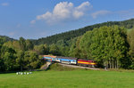 754 044 mit einem Os am 15.09.2016 bei Horice na Sumave. 