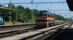 754 075 am 15.06.2025 beim Rangieren in Staré Město u Uherského Hradiště.