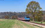 754 049 mit dem Sp 1599 (Praha hl.n.- Zruc nad Sazavou) bei Zlenice 1.5.26