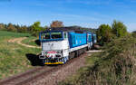 754 068 mit dem R 653 (Ceske Budejovice - Brno hl.n.) bei Okř��ky 3.5.26
