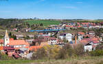 754 068 mit dem R 658 (Brno hl.n. - Ceske Budejovice) in Vladislav 3.5.26
