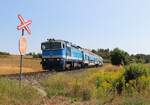 754 078-4 als Os 9060 zu sehen am 08.08.26 bei Pecerady.