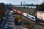 Metrans 761 006 mit Containerzug in Wien Handelskai. Die Aufnahme entstand am 04.09.2013.