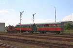 CZ-RCAS 98 54 4 702 586-9 (historisch als CSD T212 0586 angeschrieben) fährt am 14.Juli 2018 mit dem Os 18394 (Moravske Budejovice - Jemnice) aus dem Bahnhof Moravske Budejovice.