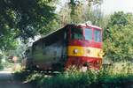 CSD 705 9?? fährt am 03.Juli 1993 in den Bahnhof Chvalkov ein.